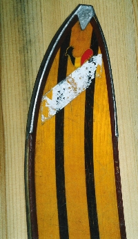  Rossignol lesena lepljena smučka iz okoli 1958.