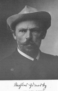  Slikar in utemeljitelj alpskega smučanja Mathias Zdarsky (1896).