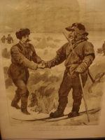  Američan Jackson je zavidal Nansenu osvajanje belih puščav. Nansen ga ni sovražil in se z njim srečal na zemlji Franca Jožefa, kar je zabeležil slikar W. Small.