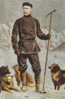 Fridtjof Nansen pred začetkom pohoda preko otoka Grenland.