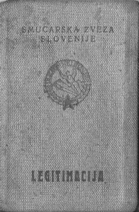Izkaznica Smučarske zveze Slovenije iz leta 1949, ustanovljena 1948. Zanimivo je, da je edini uradni dokument na sodišču v Ljubljani, da je bila ustanovljena leta 1951.