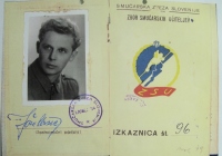 Izkaznica smučarskih učiteljev 1949.