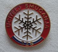 Značka učitelja smučanja 1988, izdelana v Sloveniji.